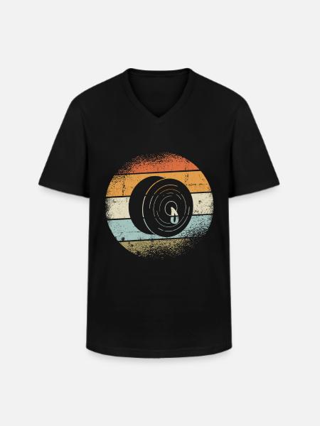 pelvis - Men's V-Neck T-Shirt - black