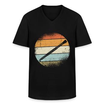 Oboe - Männer-T-Shirt mit V-Ausschnitt - Schwarz - Vorne - AI Model Male 178 dark (178cm)