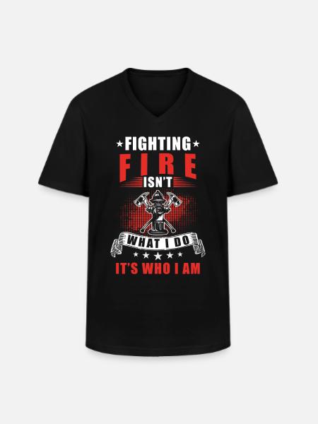 Firefighter Gift - Men's V-Neck T-Shirt - black