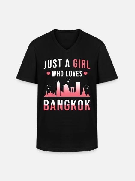 Bangkok - Men's V-Neck T-Shirt - black
