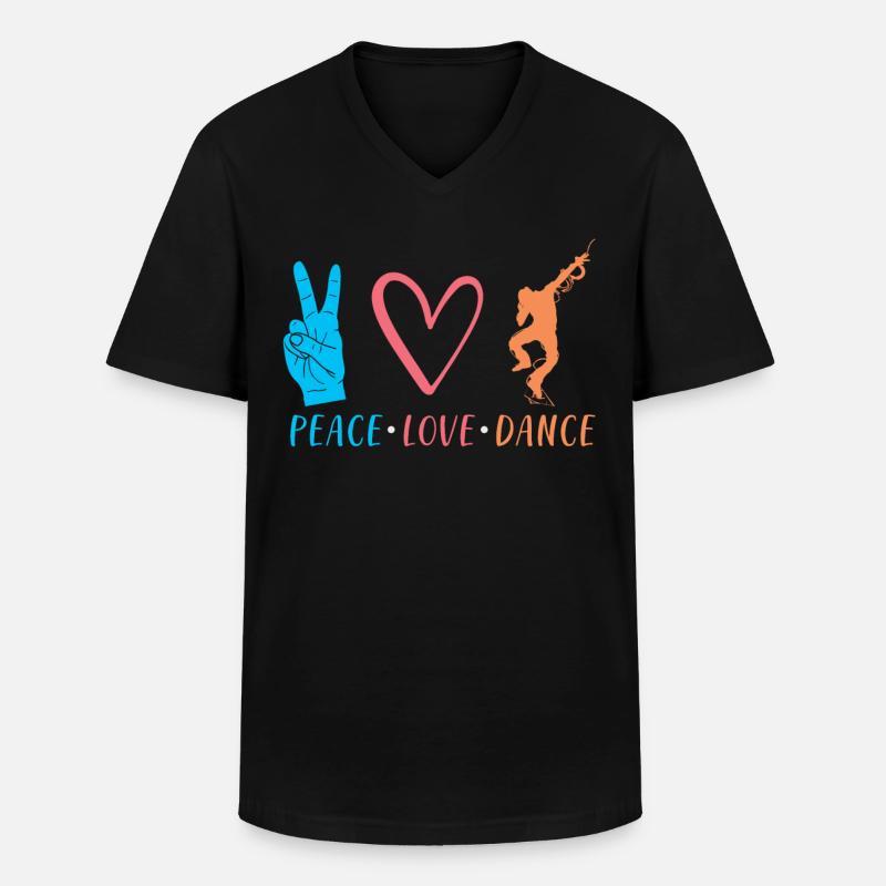 Tanzen Tänzer Geschenk - Männer-T-Shirt mit V-Ausschnitt - Schwarz