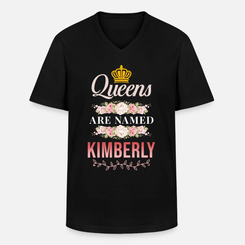 Kimberly Spruch Geschenk - Männer-T-Shirt mit V-Ausschnitt - Schwarz