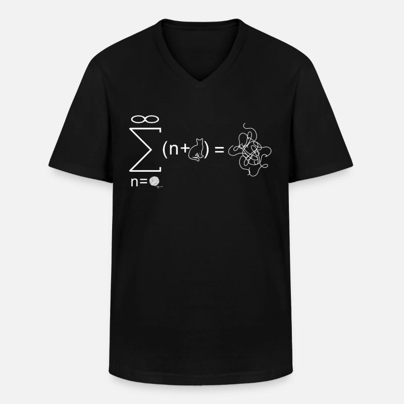 Stringtheorie Physiker Physik Geschenk - Männer-T-Shirt mit V-Ausschnitt - Schwarz