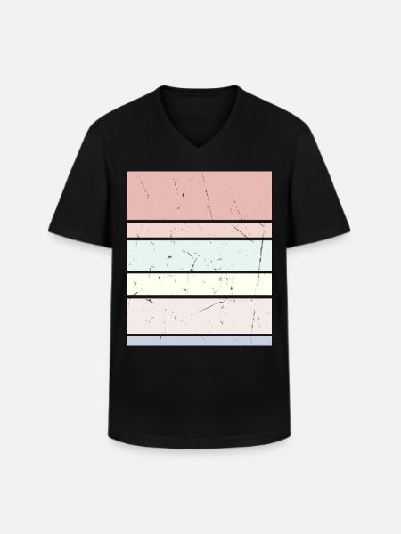 Background Pastel Rectangle - Men's V-Neck T-Shirt - black