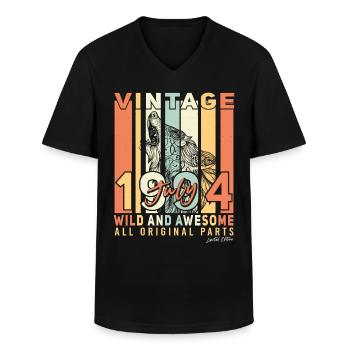 Juli 1994 Geschenkidee - Männer-T-Shirt mit V-Ausschnitt - Schwarz - Vorne - AI Model Male 178 dark (178cm)