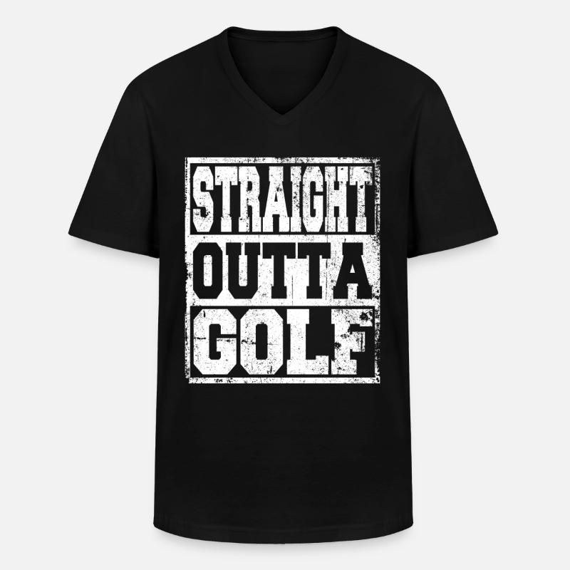 Golf Spruch lustig - Männer-T-Shirt mit V-Ausschnitt - Schwarz