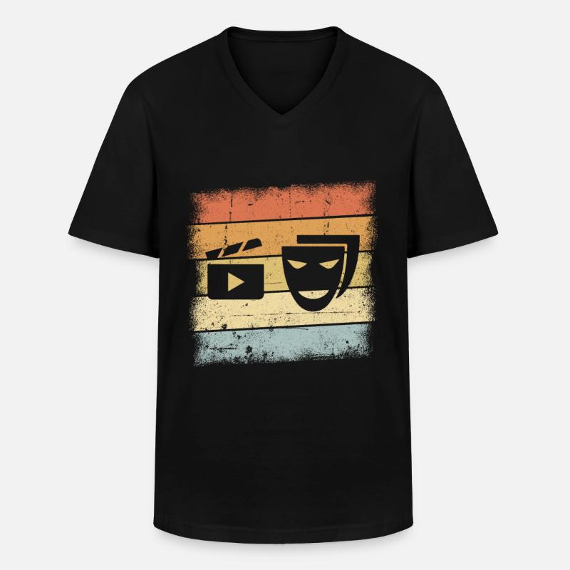 Schauspieler Geschenk - Männer-T-Shirt mit V-Ausschnitt - Schwarz