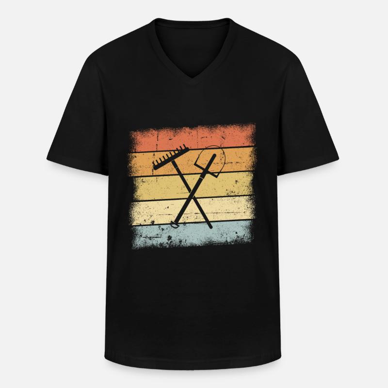 Gärtner Geschenk - Männer-T-Shirt mit V-Ausschnitt - Schwarz