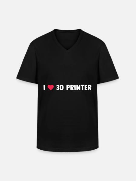3d Printer Gift for Nerd Hobby Printing Machine - Men's V-Neck T-Shirt - black