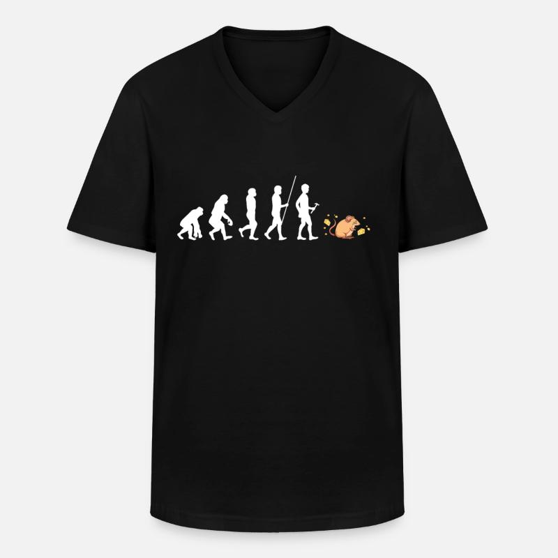 Maus - Männer-T-Shirt mit V-Ausschnitt - Schwarz