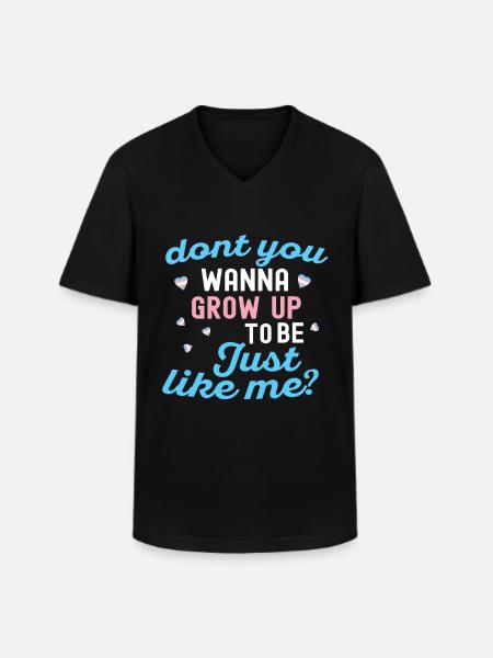 Transgender Tshirt Transsexual Pride - Men's V-Neck T-Shirt - black