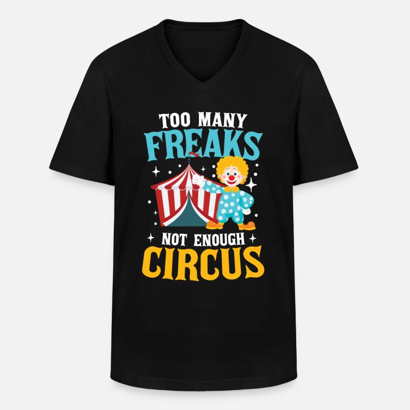 Not Enough Circus - Männer-T-Shirt mit V-Ausschnitt - Schwarz