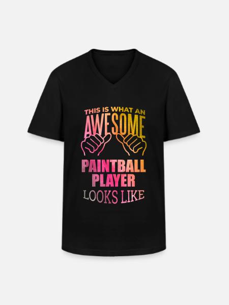 Paintball Paintball Paintball - Men's V-Neck T-Shirt - black