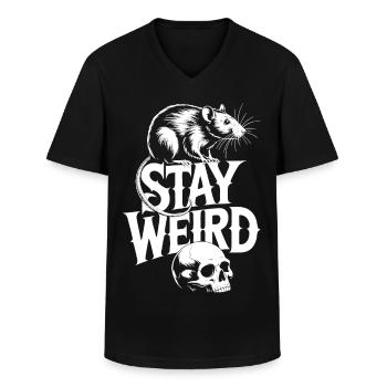 Reste Rat bizarre - T-shirt col V Homme - noir - Devant - AI Model Male 178 dark (178cm)