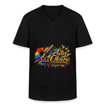 Männer-T-Shirt mit V-Ausschnitt