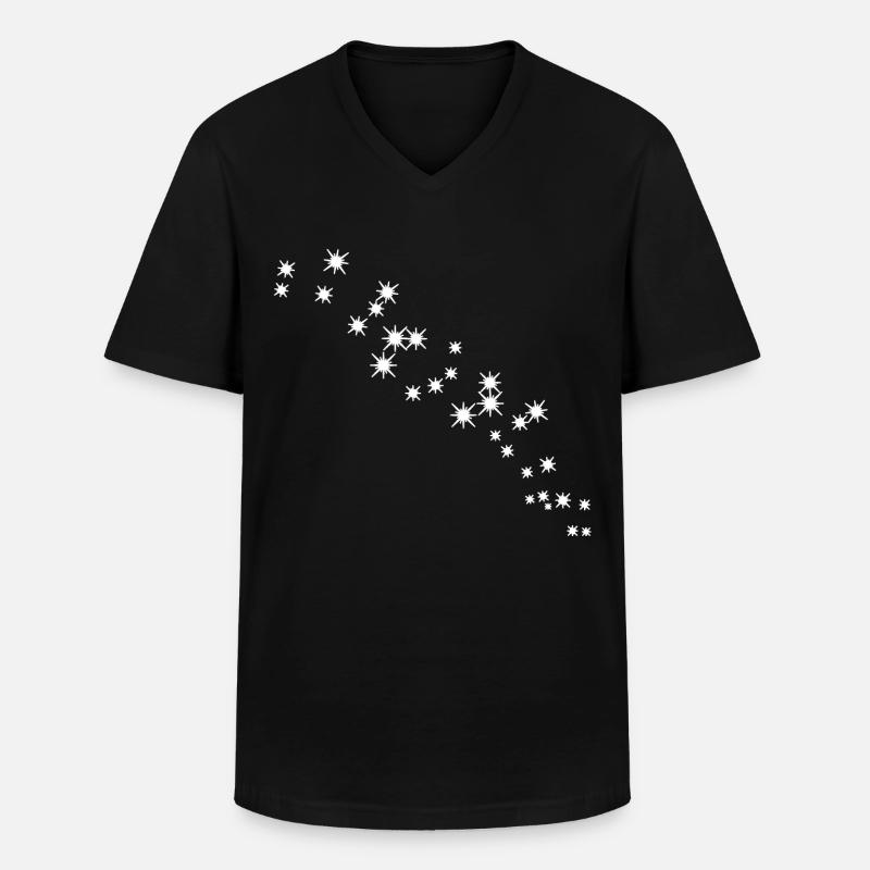 Sternschnuppe - Männer-T-Shirt mit V-Ausschnitt - Schwarz