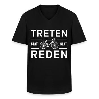 Radfahrer Radfahren Radrennen für einen - Männer-T-Shirt mit V-Ausschnitt - Schwarz - Vorne - AI Model Male 178 dark (178cm)