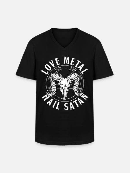 Satanisme 666 Satanistisk satanistisk satanistisk Satan Gaver - Klassisk herre T-shirt med V-udskæring - sort