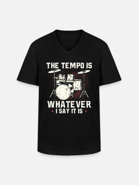 Drums drummer gift drummer drummer - Men's V-Neck T-Shirt - black