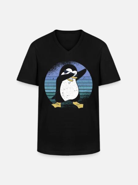 Costume de pingouin, pingouins, pingouins - T-shirt col V Homme - noir