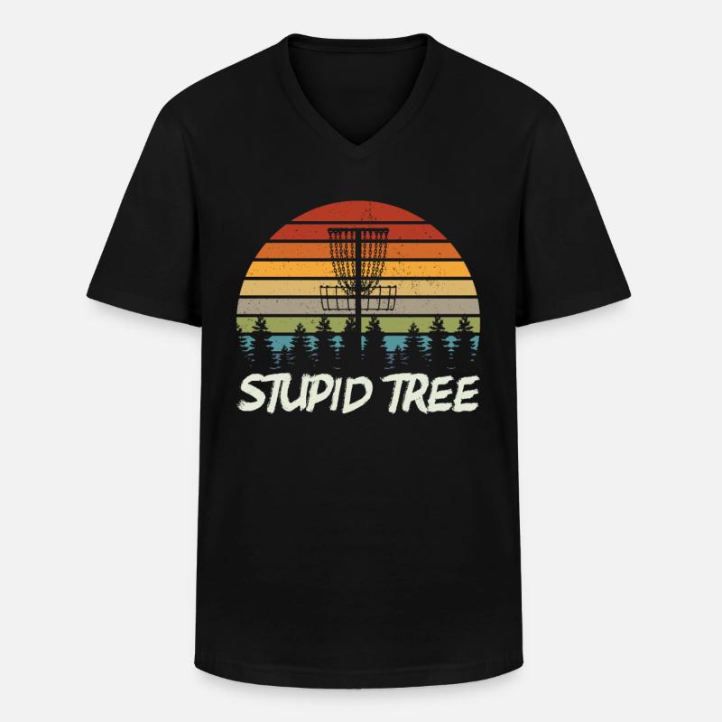 Disc Golf | Discgolf Discgolfspieler Geschenk - Männer-T-Shirt mit V-Ausschnitt - Schwarz