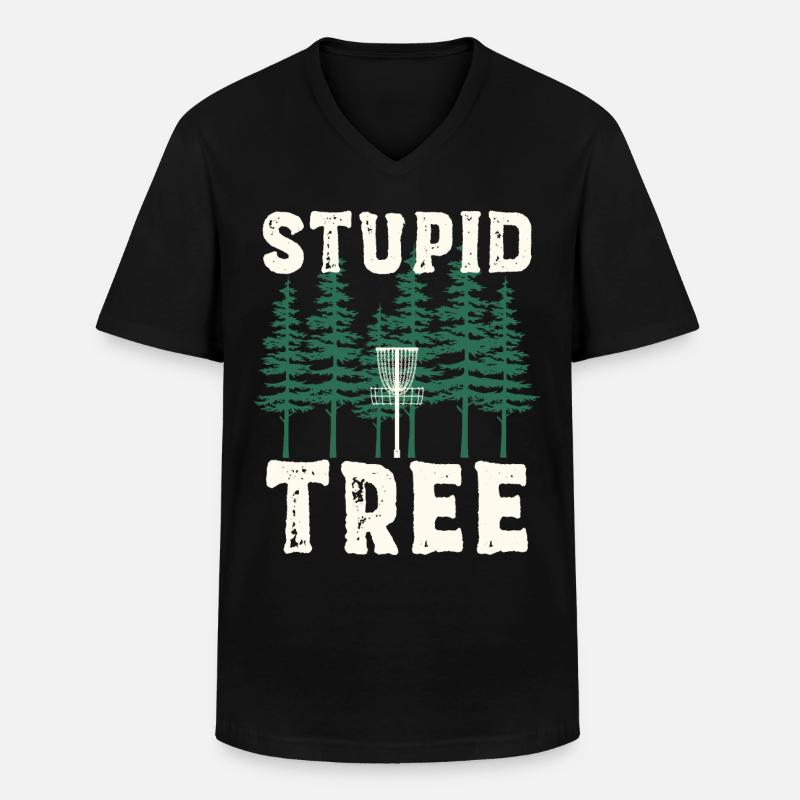 Disc Golf Discgolf | Discgolfspieler Geschenk - Männer-T-Shirt mit V-Ausschnitt - Schwarz