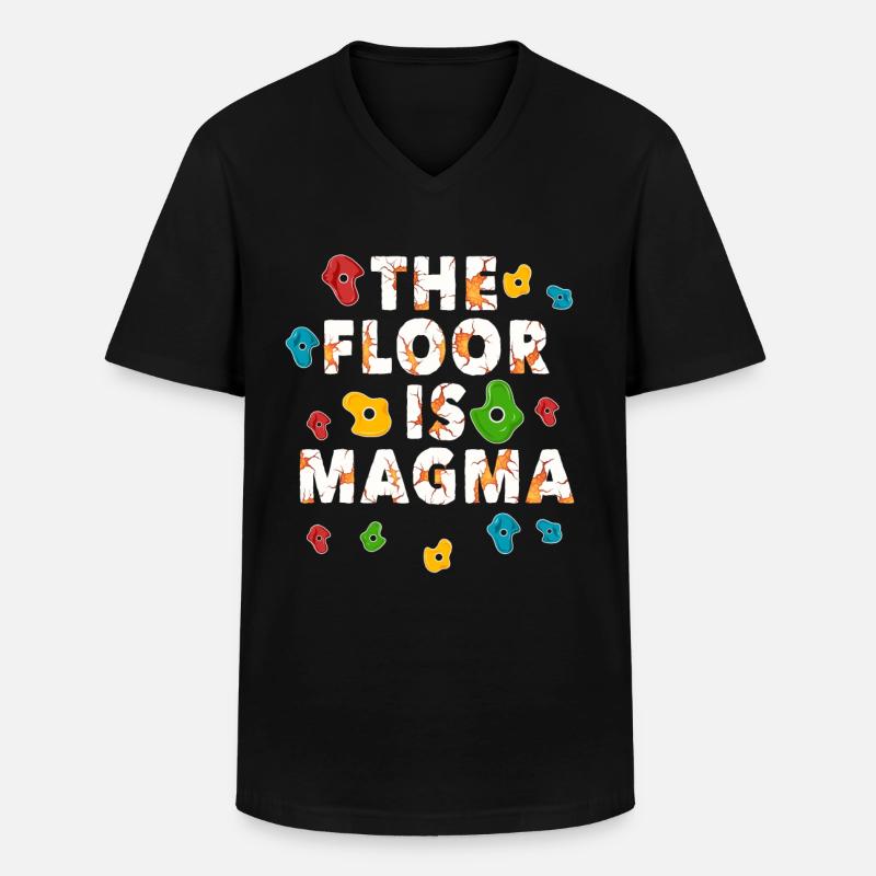 Klettern, Klettern, Klettern - Männer-T-Shirt mit V-Ausschnitt - Schwarz
