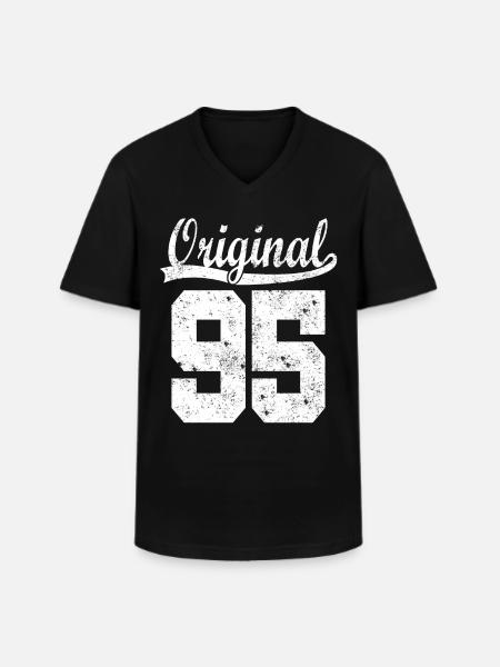 95 born Gift - Men's V-Neck T-Shirt - black
