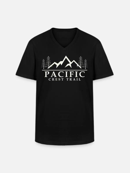 Pacific Crest Trail. - Men's V-Neck T-Shirt - black