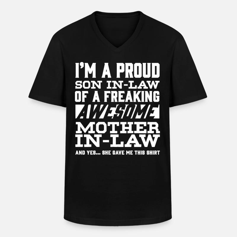 Schwiegersohn Der Schwiegermutter - Männer-T-Shirt mit V-Ausschnitt - Schwarz