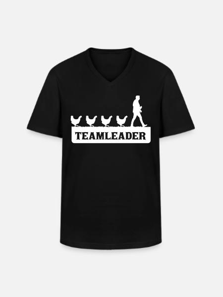 Manager, Chicken Breeding, Chickens - Men's V-Neck T-Shirt - black