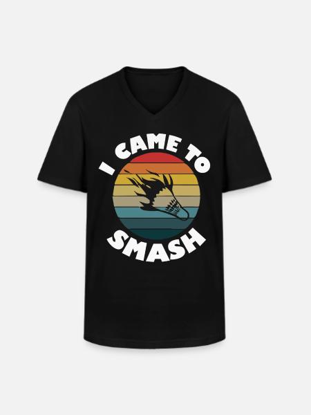 Badminton, Badminton players - Men's V-Neck T-Shirt - black