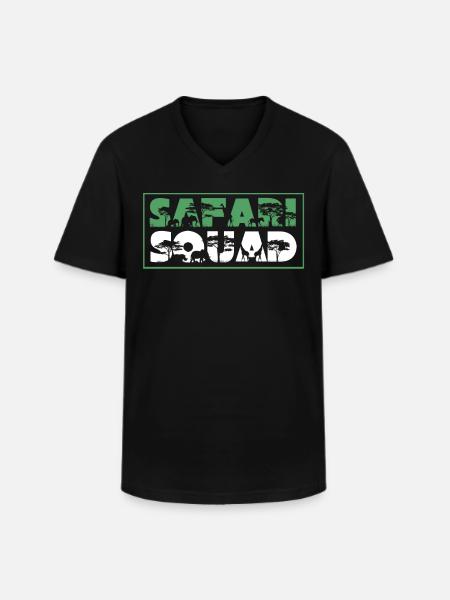 Safari squad, a safari - Men's V-Neck T-Shirt - black
