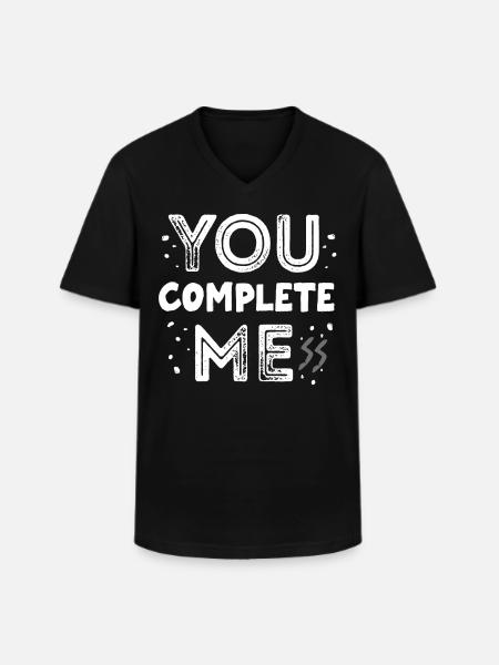 You complete me, chaos - Men's V-Neck T-Shirt - black