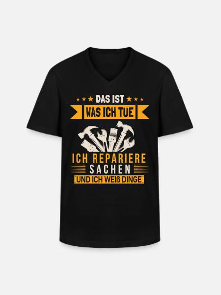 Heimwerker, Heimwerken - Männer-T-Shirt mit V-Ausschnitt - Schwarz