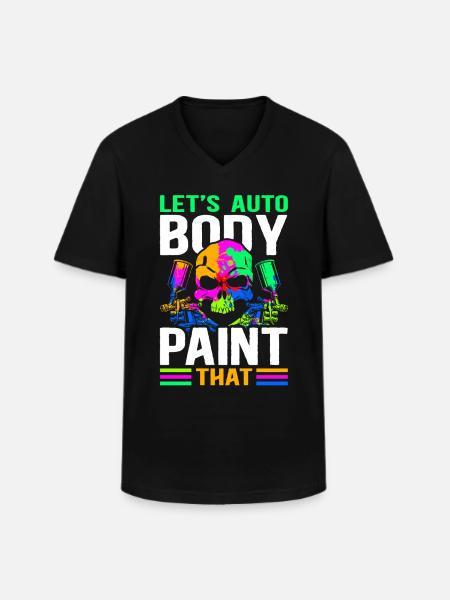 Painter Vehicle Painter Airbrush Gift - Men's V-Neck T-Shirt - black