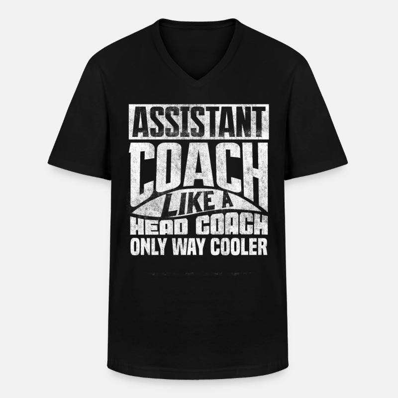 Co -Trainer, Coaching - Männer-T-Shirt mit V-Ausschnitt - Schwarz