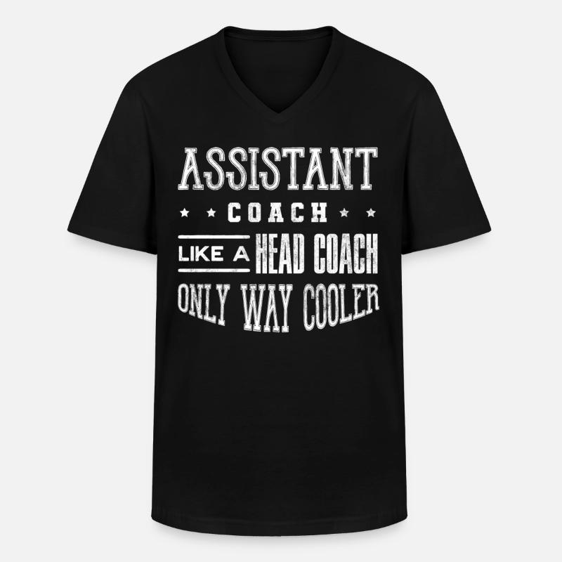 Co -Trainer, Coaching - Männer-T-Shirt mit V-Ausschnitt - Schwarz