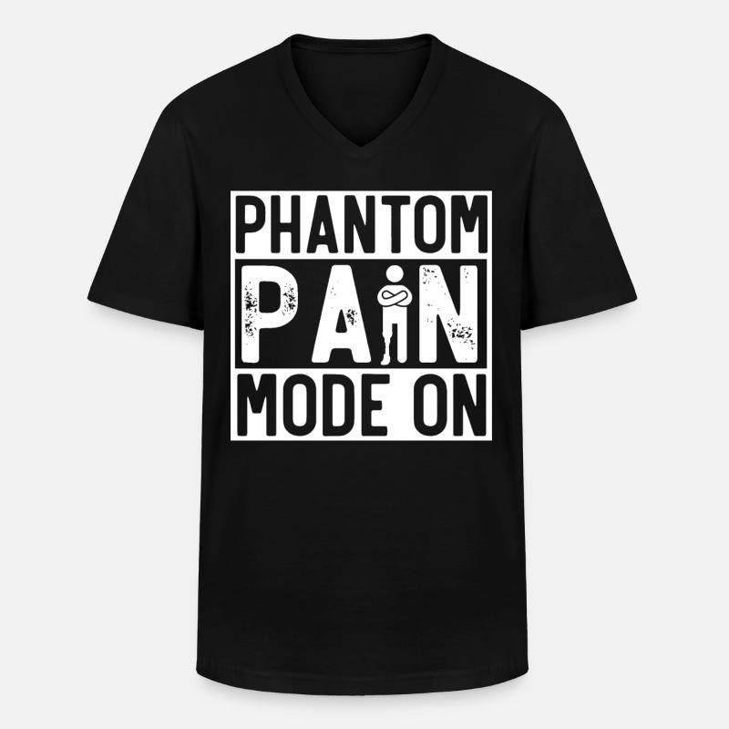Beinprothese, Prothese, Amputierter, Amputation - Männer-T-Shirt mit V-Ausschnitt - Schwarz