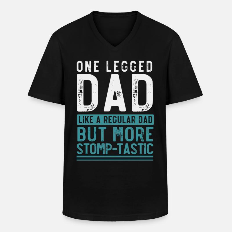 Beinprothese, Prothese, Amputierter, Amputation - Männer-T-Shirt mit V-Ausschnitt - Schwarz