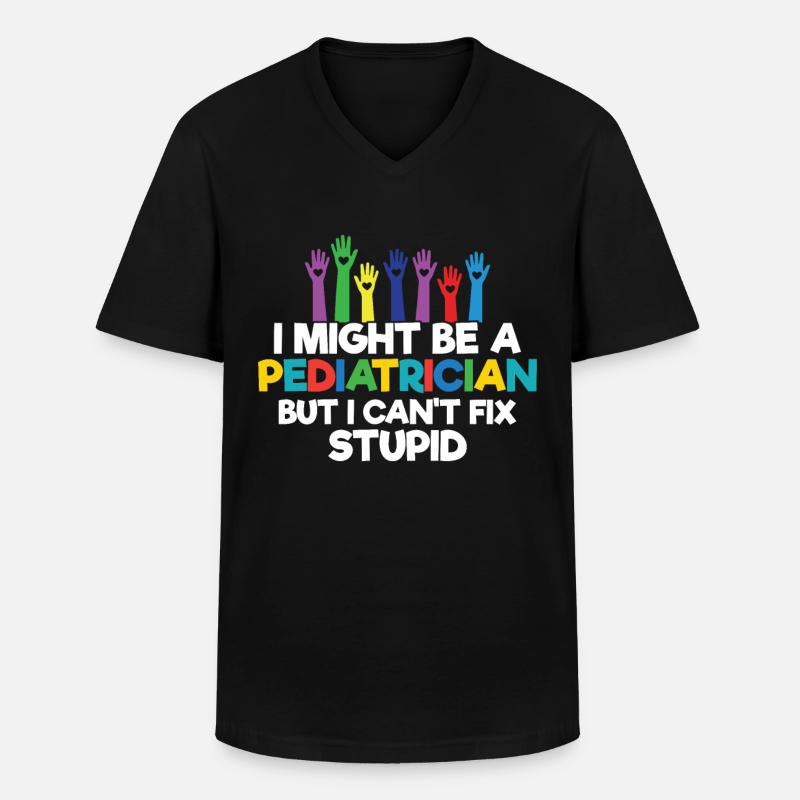 Kinderkrankenschwester - Männer-T-Shirt mit V-Ausschnitt - Schwarz