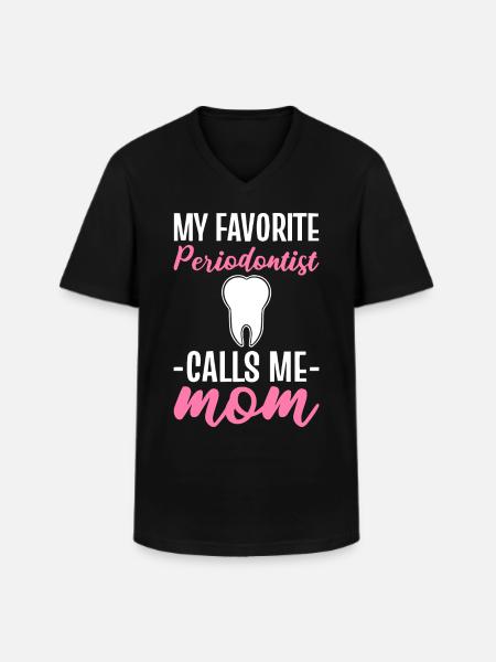 tandlæge, tandlæge, læge, tandlæge, tandlæge - Klassisk herre T-shirt med V-udskæring - sort