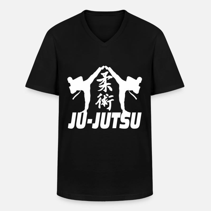 Ju Jutsu - Männer-T-Shirt mit V-Ausschnitt - Schwarz