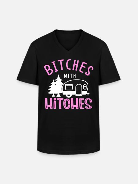 Motorhome Camping - Men's V-Neck T-Shirt - black