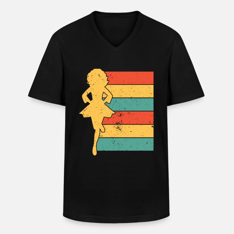Irish Dance St. Patrick's Dance - Men's V-Neck T-Shirt - black