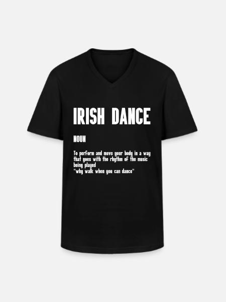 Danse irlandaise Danse Saint-Patrick - T-shirt col V Homme - noir