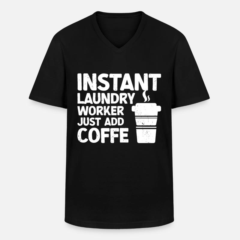 Wascharbeiter - Männer-T-Shirt mit V-Ausschnitt - Schwarz