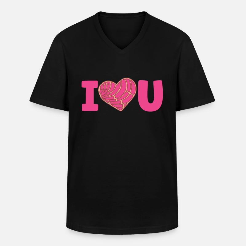Conchas Pan Dulce Latina Spanisch - Männer-T-Shirt mit V-Ausschnitt - Schwarz