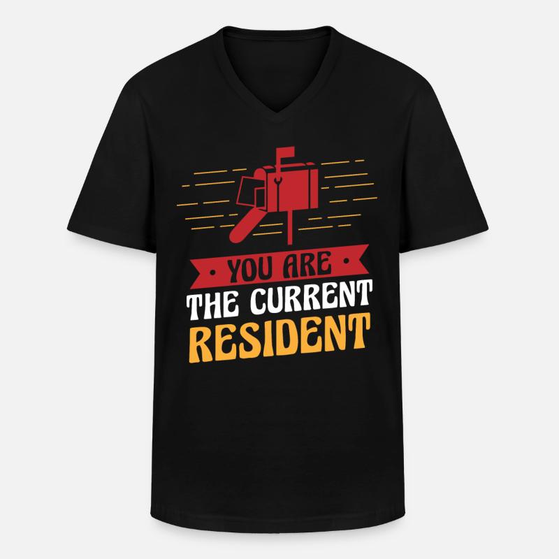 Postangestellter, Postangestellter, Postbote - Männer-T-Shirt mit V-Ausschnitt - Schwarz
