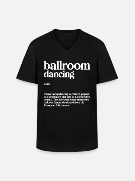 Ballroom - Men's V-Neck T-Shirt - black